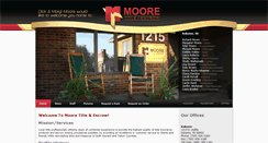 Desktop Screenshot of mooretitle.com