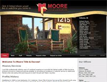 Tablet Screenshot of mooretitle.com